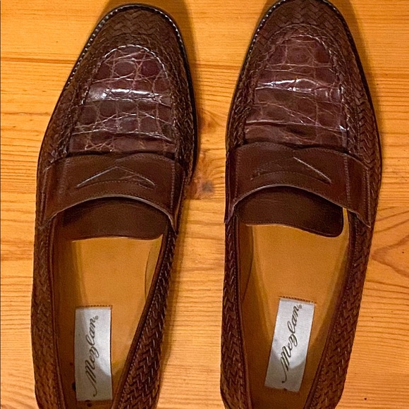 Mezlan Genuine Crocodile Loafers